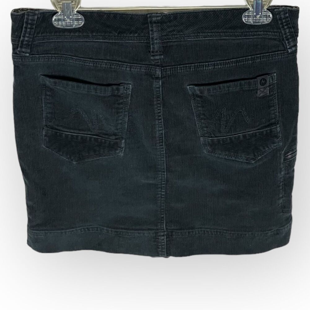 Marmot Women's Ashley Dark Blue Corduroy Retro Jean Style Mini Skirt Size 8 - Picture 10 of 14